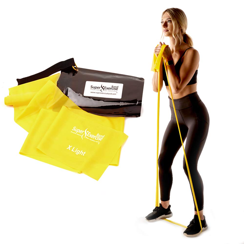 Resistance Bands for Working Out | 7Ft Long Resistance Bands |Super Exercise Bands with Carry Pouch and Door Anchor I Latex Free Workout Bands Including an Exclusive Workout App and E-Book
