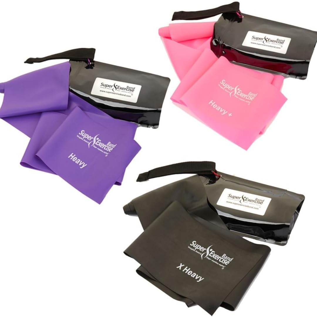 Resistance Bands for Working Out | 7Ft Long Resistance Bands |Super Exercise Bands with Carry Pouch and Door Anchor I Latex Free Workout Bands Including an Exclusive Workout App and E-Book