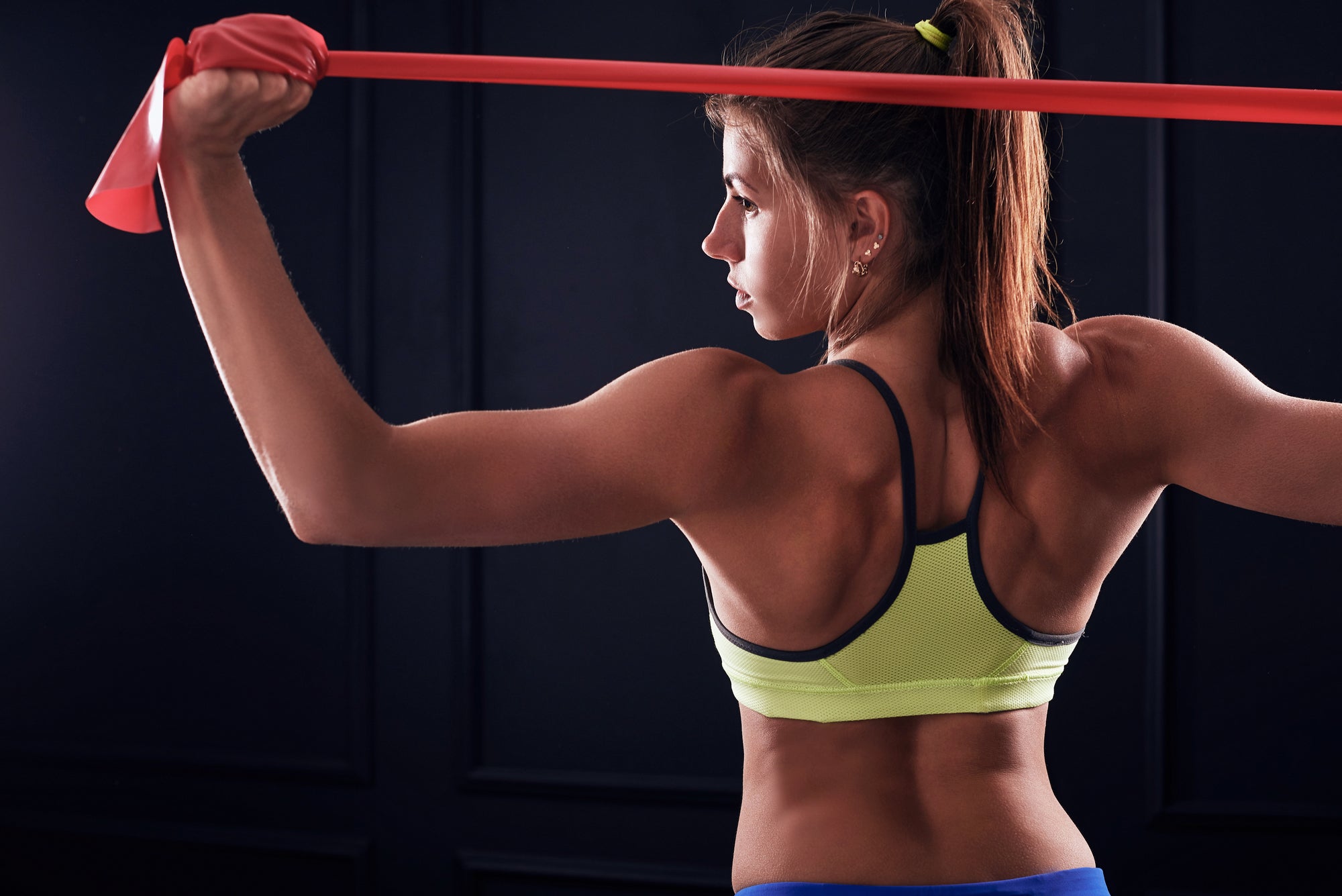 Super Exercise Band Red XXX Heavy Strength in 24 Yards (75ft). Latex Free. Bulk Roll. Resistance Band. Home Gym Training, Stretching & Yoga Workouts. - Super Exercise Band