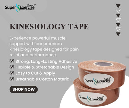 Super Exercise Band Kinesiology Tape (Single Pack)