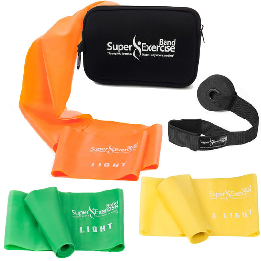 Resistance Bands for Working Out | 7Ft Long Resistance Bands |Super Exercise Bands with Carry Pouch and Door Anchor I Latex Free Workout Bands Including an Exclusive Workout App and E-Book