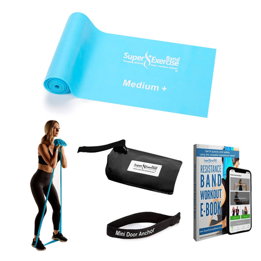 Resistance Bands for Working Out | 7Ft Long Resistance Bands |Super Exercise Bands with Carry Pouch and Door Anchor I Latex Free Workout Bands Including an Exclusive Workout App and E-Book