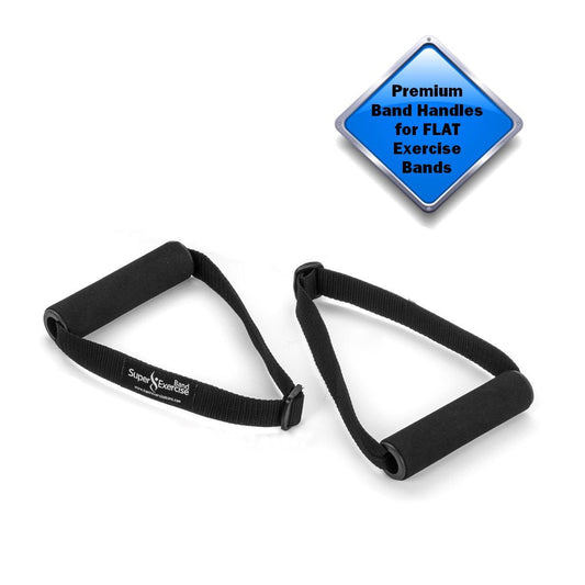 Foam Band Handles (Pair) – Resistance Band Accessory, Latex Free