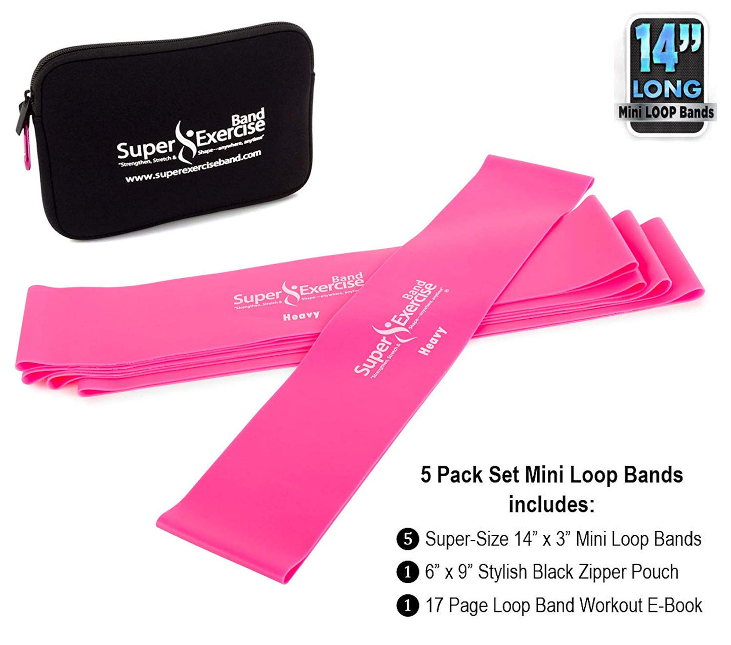 5 Pack  Mini Loop Bands Compression Care