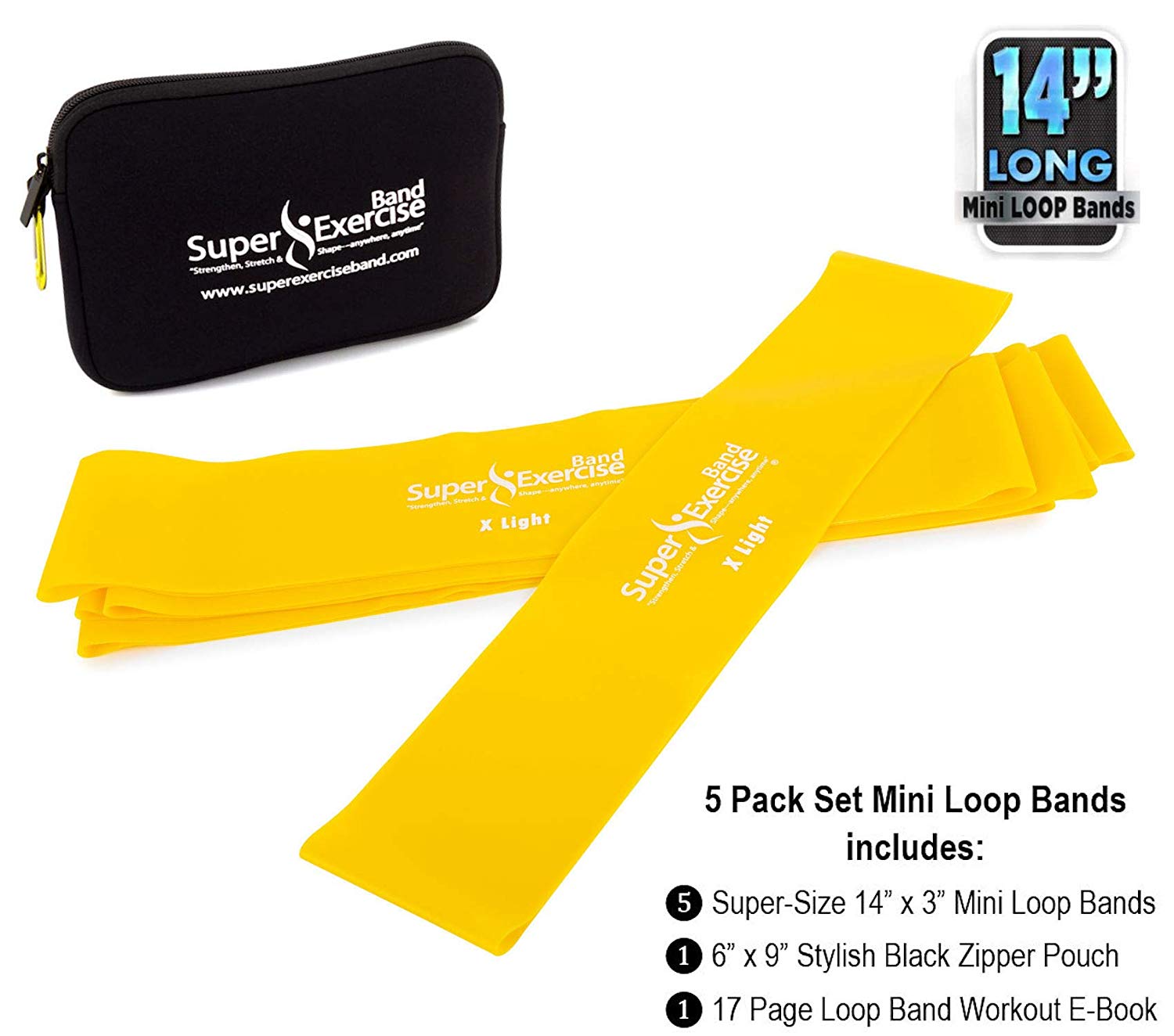 Yellow and discount black workout bands