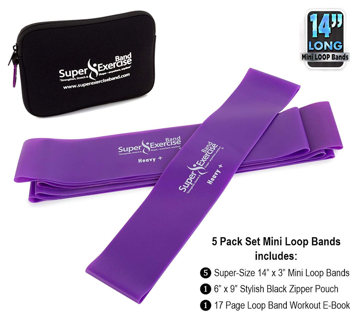 Spencer Long Resistance Bands Loop Non-Latex Stretch Exercise