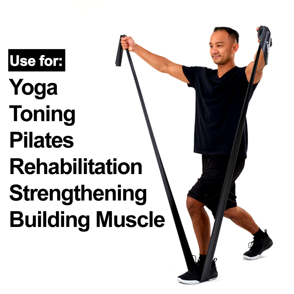 Black 24-Yard Resistance Band Bulk Roll. Advanced Level 1. Includes Dispenser Box. - Super Exercise Band
